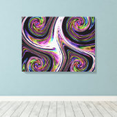 Draaikolken Bliksem Zoom Canvasprint Canvas Afdruk (Insitu (Houten vloer))