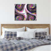 Draaikolken Bliksem Zoom Canvasprint Canvas Afdruk (Insitu (Slaapkamer))