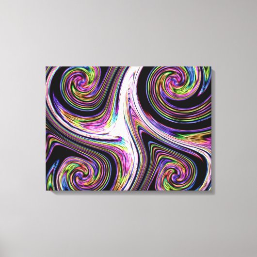 Draaikolken Bliksem Zoom Canvasprint Canvas Afdruk (Voorkant)