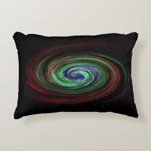 Draaikolkstelsel Cool Abstract Zwart Accent Kussen