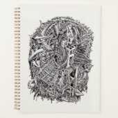 Draaikop, inkttekening planner (Voorkant)