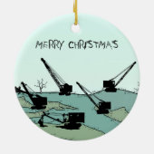 Draaikranen en schoppen Bedieningskraan Keramisch Ornament (Achterkant)