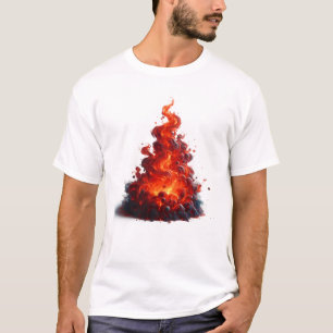 Draaikunst van vlammen t-shirt
