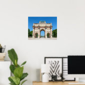 Draaimolen Arc de Triomphe in Parijs, Frankrijk Poster (Thuiskantoor)