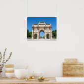 Draaimolen Arc de Triomphe in Parijs, Frankrijk Poster (Keuken)