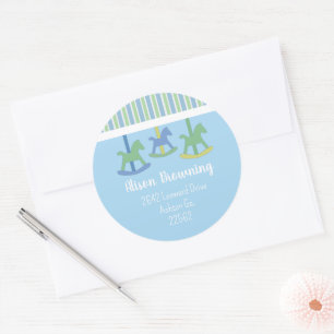 Draaimolen Baby Shower Stickers 
