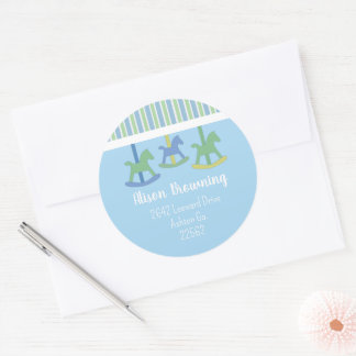 Draaimolen Baby Shower Stickers