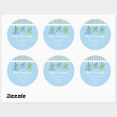 Draaimolen Baby Shower Stickers  (Vel)
