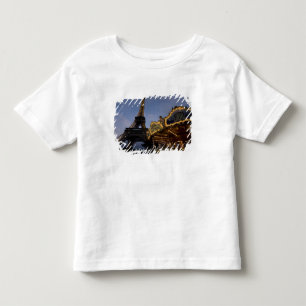 Draaimolen bij de Eiffeltoren in de avond, Kinder Shirts