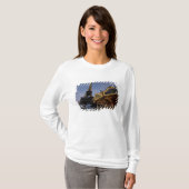 Draaimolen bij de Eiffeltoren in de avond, T-shirt (Voorkant volledig)