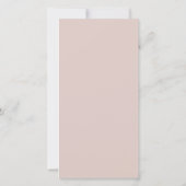 Draaimolen Bloemig Zacht Roze Baby Shower Bedankkaart (Achterkant)