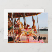 draaimolen, Brighton Feestdagenkaart (Voorkant / Achterkant)