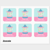 Draaimolen Carrousel Verjaardagsfeest Stickers (Vel)