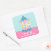 Draaimolen Carrousel Verjaardagsfeest Stickers (Envelop)