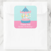 Draaimolen Carrousel Verjaardagsfeest Stickers (Tas)