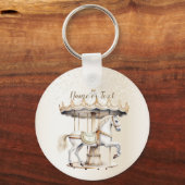 Draaimolen Circus Kermis Mooie Cute Sleutelhanger (Voorkant)