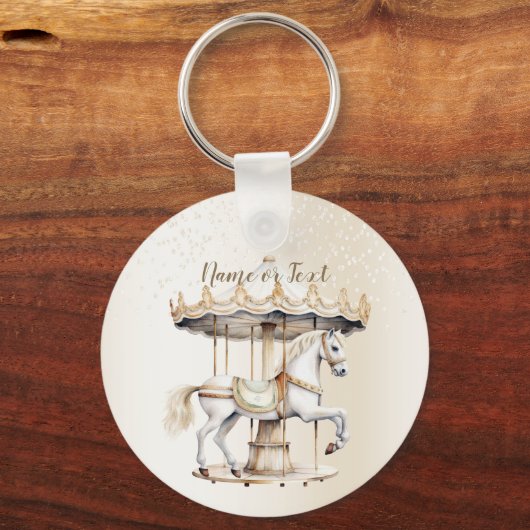 Draaimolen Circus Kermis Mooie Cute Sleutelhanger (Voorkant)