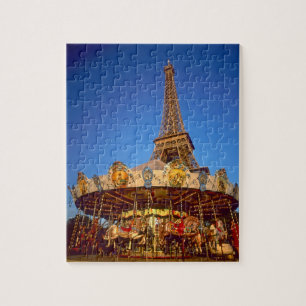 Draaimolen, Eiffeltoren, Parijs, Frankrijk Legpuzzel