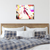 Draaimolen kermis paard vet stijlvol modern foto canvas afdruk (Insitu (Slaapkamer))