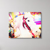 Draaimolen kermis paard vet stijlvol modern foto canvas afdruk (Voorkant)