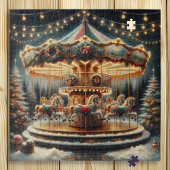  draaimolen met grillige kerst legpuzzel