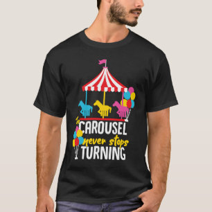 Draaimolen Paard Draaimolen Ontwerp voor Meisjes e T-shirt