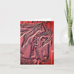 Draaimolen Paard Kunst  Notitiekaartje