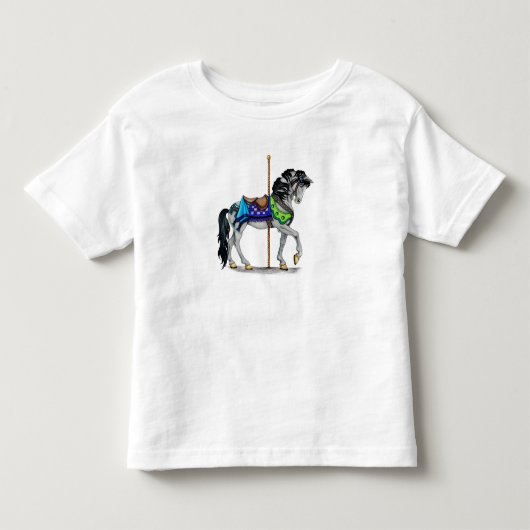 Draaimolen Paard Peuter T-Shirts (Voorkant)