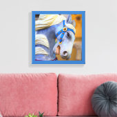 draaimolen paardendoek 18-serie canvas afdruk (Insitu (Woonkamer))