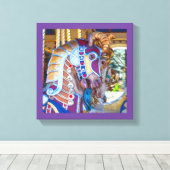 draaimolen Paardendoek 27-serie Canvas Afdruk (Insitu (Houten vloer))