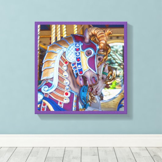 draaimolen Paardendoek 27-serie Canvas Afdruk (Insitu (Houten vloer))