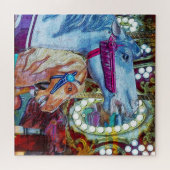 Draaimolen Paardenrace Legpuzzel (Horizontaal)