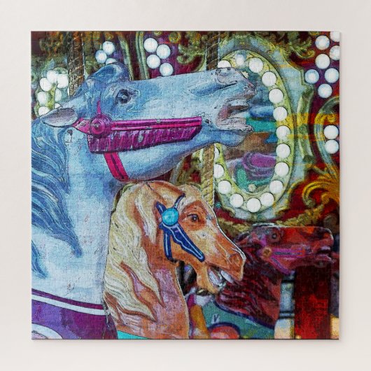 Draaimolen Paardenrace Legpuzzel (Verticaal)