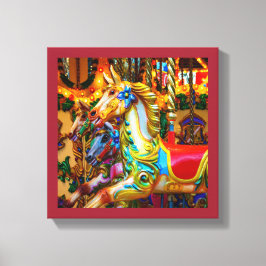 draaimolen paardenserie 28 canvas afdruk