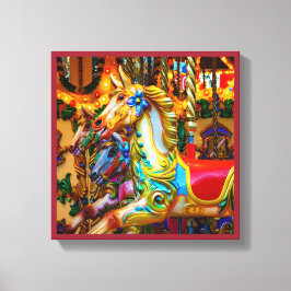 draaimolen paardenserie 28 canvas afdruk