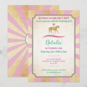 Draaimolen Paardrijfeest Uitnodiging Kermis Verjaa (Voorkant / Achterkant)