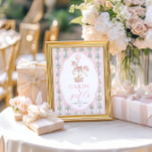 Draaimolen Roze Kaarten en Cadeaus Bord Poster