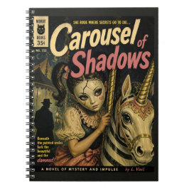 Draaimolen van Schaduwen Fantasy Horror Boekomslag Notitieboek