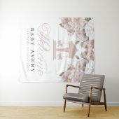 Draaimolen Welkom Baby Baby Shower Wandkleed (In Situ (horizontaal))