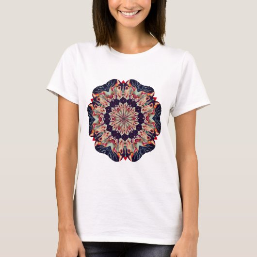 Draaimolenpaard Abstracte Kunst T-shirt (Voorkant)