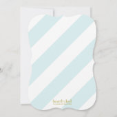 Draaimolenpaard van muntgroene baby shower kaart (Achterkant)