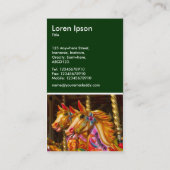 Draaimolenpaarden - Donkergroen Visitekaartje (Achterkant)