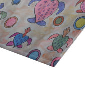 Draaimolens en cirkels, kapperskaart snijplank (Hoek)