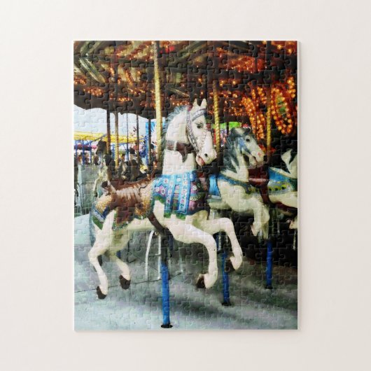 Draaimolens Paarden Legpuzzel (Verticaal)