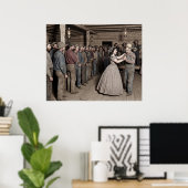 Draaiorgel meisje poster (Thuiskantoor)