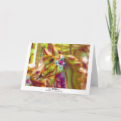 draaipaard feestdagen kaart (Achterkant)