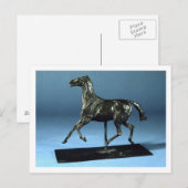 Draaipaarden (brons) briefkaart (Voorkant / Achterkant)