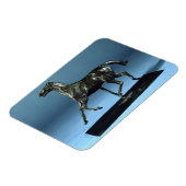 Draaipaarden (brons) magneet (Linkerzijde)