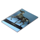 Draaipaarden (brons) notitieboek (Linkerzijde)