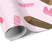 Draaipapier voor het verpakken van roze spatpatron cadeaupapier (Rol Hoek)